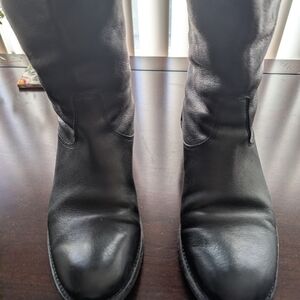 Frye Melissa Button Back Black Boots 8.5